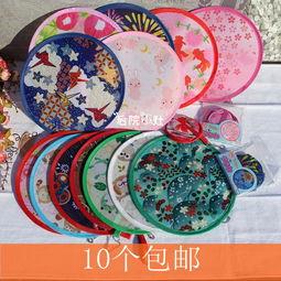 折叠团扇吃瓜,折叠团扇中的夏日风情
